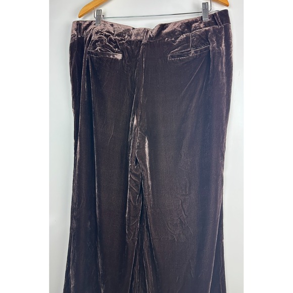 NWT  J. Crew Velvet City Fit Pants Relaxed Straight Leg Brown Size 16 Vtg Y2k - Picture 12 of 15
